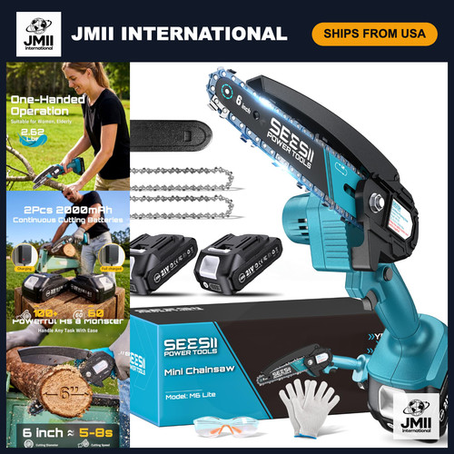 Cordless mini chainsaw inch - cordless, 6-inch